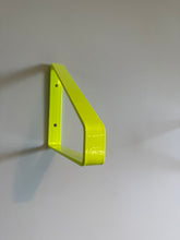 Load image into Gallery viewer, Luminous Yellow Triangle Heavy Duty Metal Shelf Bracket - Unique Metalcraft
