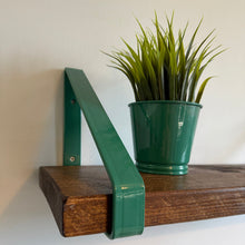 Load image into Gallery viewer, Sea Green - Ral 6000 Triangle Heavy Duty Metal Shelf Bracket