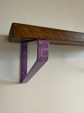 Load image into Gallery viewer, Lilac - Ral 4005 Triangle Heavy Duty Metal Shelf Bracket - Unique Metalcraft