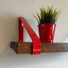 Load image into Gallery viewer, Red - Ral 3020 Triangle Heavy Duty Metal Shelf Bracket - Unique Metalcraft