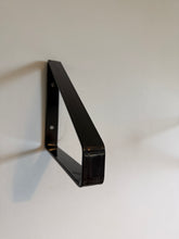 Load image into Gallery viewer, Gloss Black - Ral 9005 Triangle Heavy Duty Metal Shelf Bracket