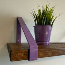 Load image into Gallery viewer, Lilac - Ral 4005 Triangle Heavy Duty Metal Shelf Bracket - Unique Metalcraft