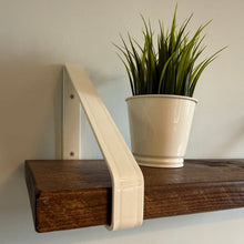 Load image into Gallery viewer, White - Ral 9010 Triangle Heavy Duty Metal Shelf Bracket - Unique Metalcraft