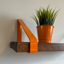 Load image into Gallery viewer, Orange - Ral 2000 Triangle Heavy Duty Metal Shelf Bracket - Unique Metalcraft