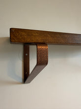 Load image into Gallery viewer, Antique Black Copper - Triangle Heavy Duty Metal Shelf Bracket