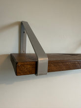 Load image into Gallery viewer, Metallic Silver Triangle Heavy Duty Metal Shelf Bracket
