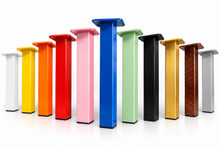 Load image into Gallery viewer, Square Metal Table Legs – 35 Colours Available - Steel Bench & Bar Legs – 200mm–1000mm – Handmade UK - Unique Metalcraft