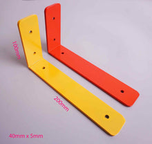 Load image into Gallery viewer, Coloured Shelf Brackets - Heavy Duty - 100mm x 100mm - 100mm x 200mm - 100mm x 300mm - Unique Metalcraft