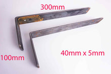 Load image into Gallery viewer, Heavy Duty Shelf Brackets/Shelving Industrial Rustic Iron Steel Handmade - Unique Metalcraft