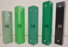 Load image into Gallery viewer, Coloured alcove Shelf Brackets - Pair - Heavy Duty - Steel - Many Sizes - Unique Metalcraft