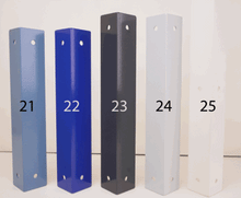 Load image into Gallery viewer, Coloured alcove Shelf Brackets - Pair - Heavy Duty - Steel - Many Sizes - Unique Metalcraft