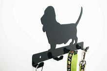 Load image into Gallery viewer, Bassett Hound  - Dog Lead / Key Holder, Hanger, Hook - Unique Metalcraft
