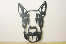Load image into Gallery viewer, English Bull Terrier Head Dog Wall Art / Garden Art - Unique Metalcraft