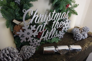 Christmas at the (your name) Hanging sign - Unique Metalcraft