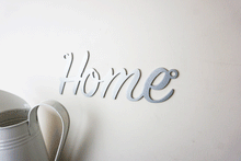 Load image into Gallery viewer, 'Home' Sign Metal Wall Art - Unique Metalcraft