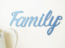 Load image into Gallery viewer, 'Family' Sign Metal Wall Art - Unique Metalcraft