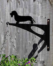 Load image into Gallery viewer, Dachshund Wire Haired Hanging Basket Bracket - Unique Metalcraft
