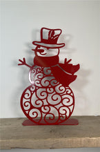 Load image into Gallery viewer, Free Standing Snowman - Unique Metalcraft
