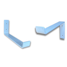 Load image into Gallery viewer, White - RAL 9010 - scaffold board shelf brackets - 100mm -325mm - Unique Metalcraft