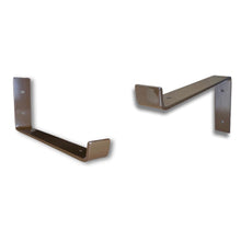 Load image into Gallery viewer, Dark Brown - scaffold board shelf brackets - 100mm - 325mm - Unique Metalcraft