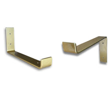 Load image into Gallery viewer, Gold - scaffold board shelf brackets - 100mm - 325mm - Unique Metalcraft