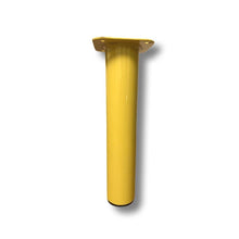 Load image into Gallery viewer, Yellow Round Metal Table Legs | Bench Legs |Bar 200mm -1000mm - RAL 1018 - Unique Metalcraft