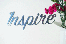 Load image into Gallery viewer, 'Inspire' Sign Metal Wall Art - Unique Metalcraft