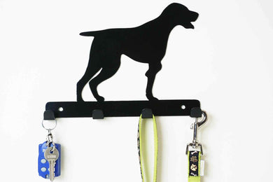 Pointer - Dog Lead / Key Holder, Hanger, Hook - Unique Metalcraft