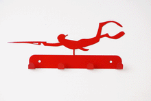 Load image into Gallery viewer, Spear Fishing Key Holder, Hanger, Hook, Spearo - Unique Metalcraft
