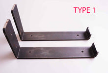 Load image into Gallery viewer, Rustic Shelf Brackets Scaffold Board Heavy Duty 100mm - 325mm Industrial Steel Metal - Unique Metalcraft