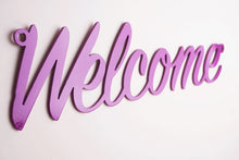 Load image into Gallery viewer, 'Welcome' Sign Metal Wall Art - Unique Metalcraft