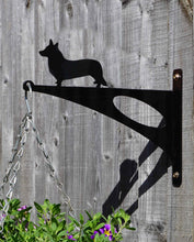 Load image into Gallery viewer, Welsh Corgi Hanging Basket Bracket - Unique Metalcraft