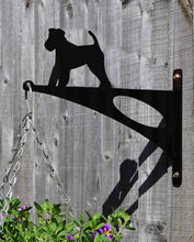 Load image into Gallery viewer, Welsh Terrier Hanging Basket Bracket - Unique Metalcraft