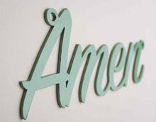 Load image into Gallery viewer, 'Amen' Sign Metal Wall Art - Unique Metalcraft