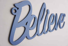 Load image into Gallery viewer, 'Believe' Sign Metal Wall Art - Unique Metalcraft