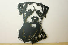 Load image into Gallery viewer, Border Terrier Dog Wall Art / Garden Art - Unique Metalcraft