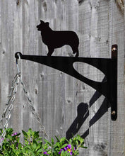 Load image into Gallery viewer, Border Collie Hanging Basket Bracket - Unique Metalcraft