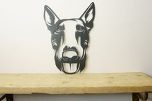 Load image into Gallery viewer, English Bull Terrier Head Dog Wall Art / Garden Art - Unique Metalcraft