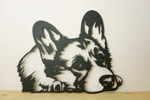 Load image into Gallery viewer, Corgi Dog Head Dog Wall Art / Garden Art - Unique Metalcraft
