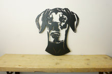 Load image into Gallery viewer, Doberman Head Dog Wall Art / Garden Art - Unique Metalcraft