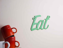 Load image into Gallery viewer, 'Eat' Sign Metal Wall Art - Unique Metalcraft