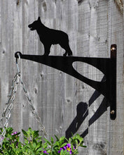 Load image into Gallery viewer, German Shepherd Hanging Basket Bracket - Unique Metalcraft