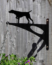 Load image into Gallery viewer, German Short Haired Pointer Hanging Basket Bracket - Unique Metalcraft