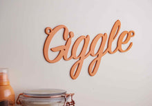 Load image into Gallery viewer, 'Giggle' Sign Metal Wall Art - Unique Metalcraft
