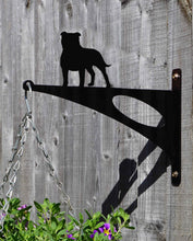 Load image into Gallery viewer, Staffordshire Bull Terrier Hanging Basket Bracket - Unique Metalcraft