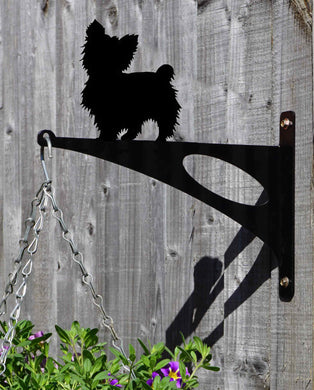 Maltese Terrier Short Haired Hanging Basket Bracket - Unique Metalcraft