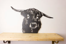 Load image into Gallery viewer, Highland Cow Animal Wall Art / Garden Sculptures - Unique Metalcraft
