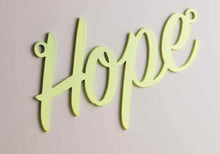 Load image into Gallery viewer, 'Hope' Sign Metal Wall Art - Unique Metalcraft