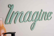 Load image into Gallery viewer, 'Imagine' Sign Metal Wall Art - Unique Metalcraft