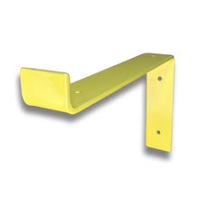 Load image into Gallery viewer, Yellow - RAL 1018 scaffold board shelf brackets - 100mm -325mm - Unique Metalcraft